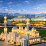Masjid and library square